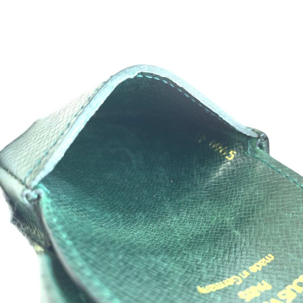 LOUIS VUITTON Coin case M30374 leather Epithea dark green Coin case Coin Pocket Unisex Taiga Portonet cuvette Women(Unisex) Used Authentic
