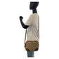 GUCCI Shoulder Bag 449413 GG canvas, leather Brown Gold Metal Crossbody Shoulder Bag Pochette Women Used Authentic