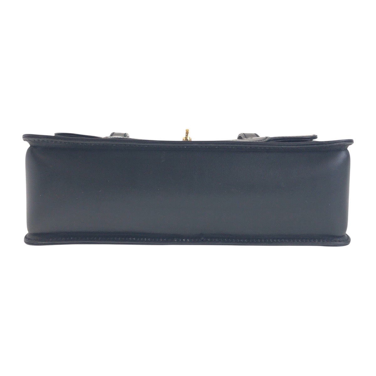 GUCCI Handbag 000 113 0231 leather Black GoldMetal Bamboo Women Used Authentic