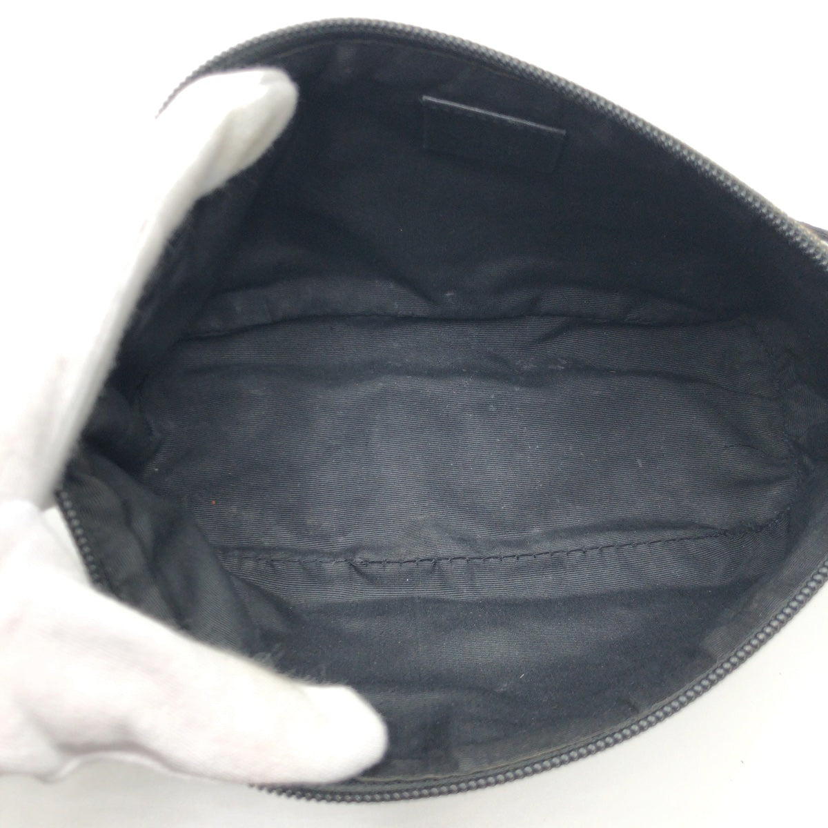 GUCCI Handbag 07199 2133 GG canvas gray Handbag accessory pouch GG pattern Women Used Authentic