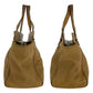 GUCCI Handbag 121551 leather Brown Gold Metal Blondy Women Used Authentic
