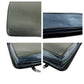 PRADA Business bag leather Green Blue SilverMetal Business bag handbag Bicolor triangleWith logo mens Used Authentic