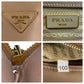 PRADA Handbag leather Beige Gold Metal Handbag Crossbody Shoulder Bag 2way Safiano Galleria TriangleWith logo Women Used Authentic