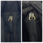 PRADA Shoulder Bag Nylon Black SilverMetal Shoulder Bag Tote Bag Test Triangle With logo Women Used Authentic