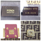 FENDI Shoulder Bag Canvas, Leather Brown Pink Gold Metal Shoulder Bag Zucchino Mamma Bucket Women Used Authentic