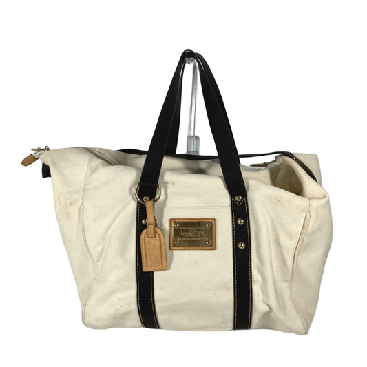 LOUIS VUITTON Boston Duffel bag M40030 canvas white Antigua suck weekend unisex(Unisex) Used Authentic