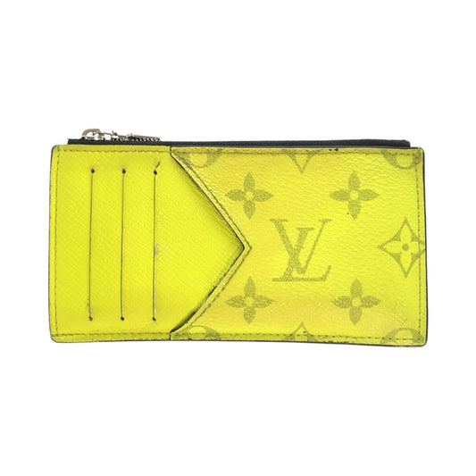 LOUIS VUITTON Coin case M30320 PVC Joanne Yellow Coin case fragment case Taigalama Coin card holder mens(Unisex) Used Authentic