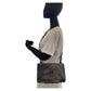 PRADA Shoulder Bag Suede, Plastic gray Crossbody Shoulder Bag Messenger Bag Plastic Chain Women Used Authentic