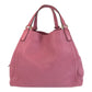 GUCCI Tote Bag 282309 leather Pink Gold Metal Tote Bag Shoulder Bag Soho Interlocking Women Used Authentic