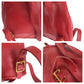 GUCCI Backpack 003 2058 0080 leather Red brown Backpack Backpack Bamboo Women Used Authentic