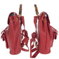 GUCCI Backpack 003 2058 0080 leather Red brown Backpack Backpack Bamboo Women Used Authentic