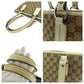 GUCCI Tote Bag 113019 GG canvas Brown Beige SilverMetal Tote Bag Shoulder Bag Women Used Authentic