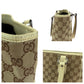 GUCCI Tote Bag 113019 GG canvas Brown Beige SilverMetal Tote Bag Shoulder Bag Women Used Authentic