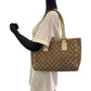 GUCCI Tote Bag 113019 GG canvas Brown Beige SilverMetal Tote Bag Shoulder Bag Women Used Authentic