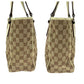 GUCCI Tote Bag 113019 GG canvas Brown Beige SilverMetal Tote Bag Shoulder Bag Women Used Authentic