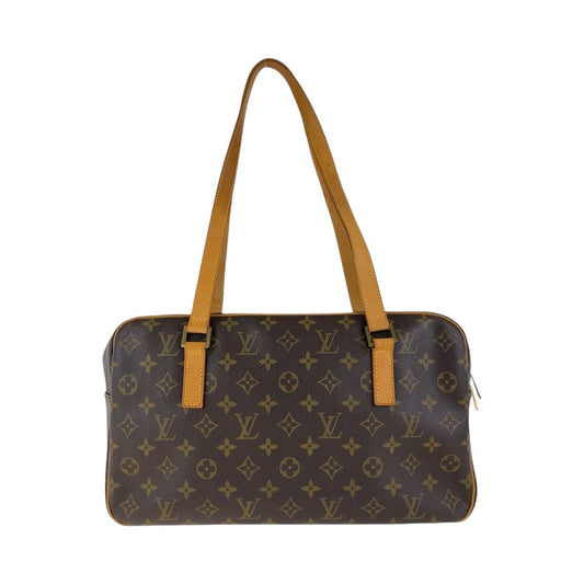 LOUIS VUITTON Shoulder Bag M51181 PVC, Leather Brown Gold Metal Shoulder Bag Monogram Cite GM Women Used Authentic