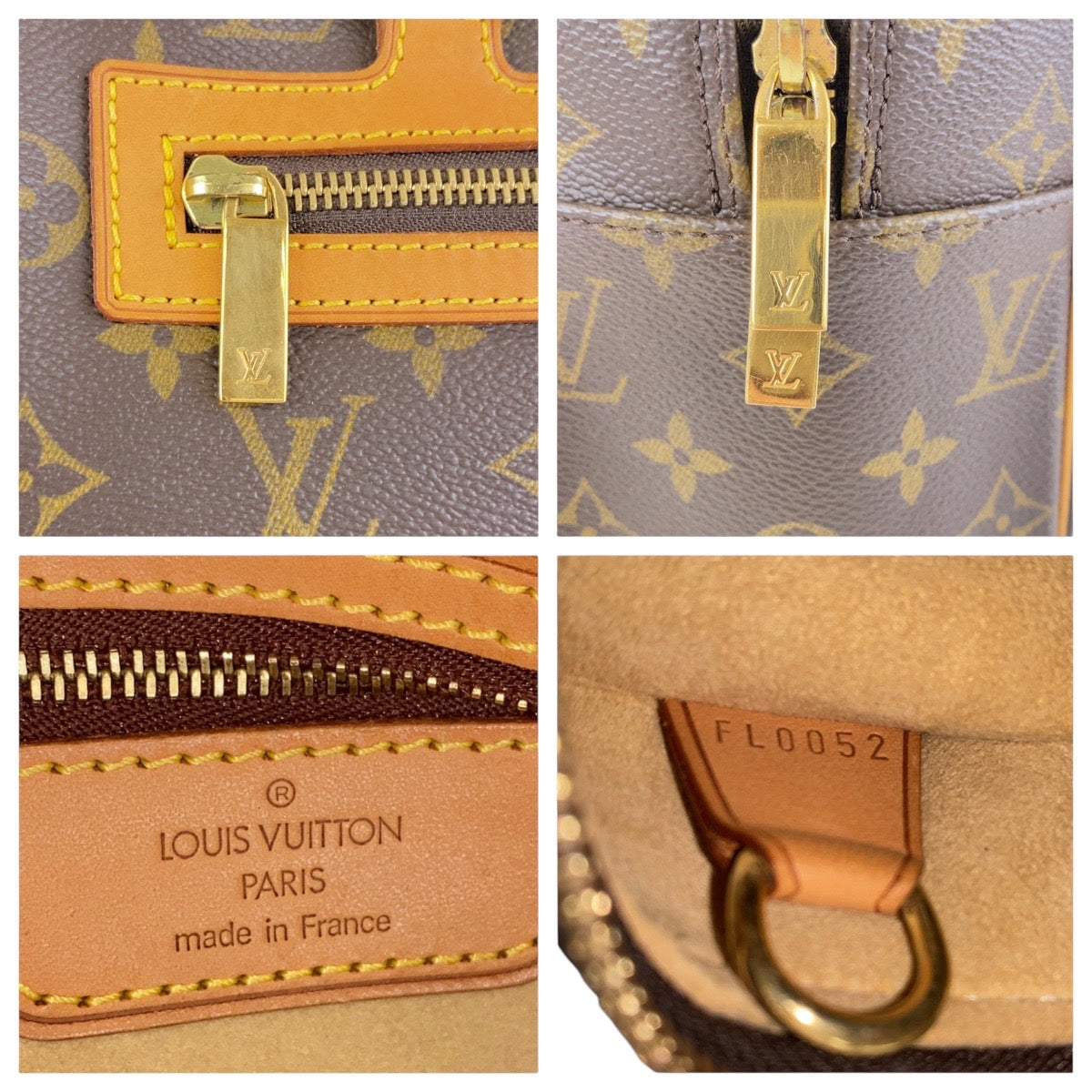 LOUIS VUITTON Shoulder Bag M51181 PVC, Leather Brown Gold Metal Shoulder Bag Monogram Cite GM Women Used Authentic