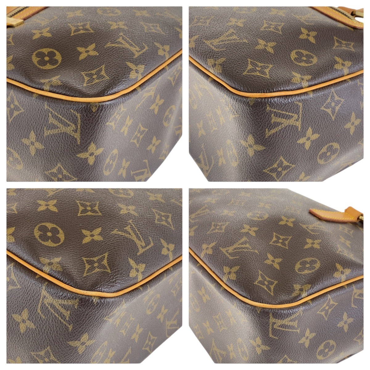 LOUIS VUITTON Shoulder Bag M51181 PVC, Leather Brown Gold Metal Shoulder Bag Monogram Cite GM Women Used Authentic