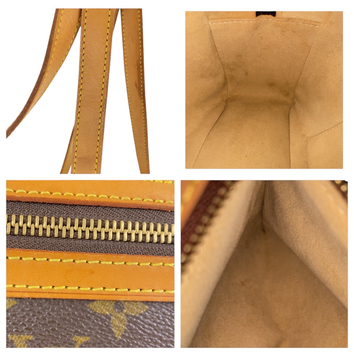 LOUIS VUITTON Shoulder Bag M51181 PVC, Leather Brown Gold Metal Shoulder Bag Monogram Cite GM Women Used Authentic