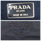 PRADA Handbag Nylon Navy Test Beads logo Women Used Authentic