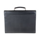 PRADA Business bag leather Black SilverMetal Business bag briefcase Safiano mens Used Authentic