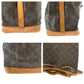 LOUIS VUITTON Shoulder Bag M42224 PVC Brown Gold Metal Shoulder Bag Monogram Noe Women Used Authentic