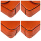 LOUIS VUITTON Shoulder Bag M30618 leather Orange SilverMetal Taiga Roman PM
