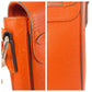 LOUIS VUITTON Shoulder Bag M30618 leather Orange SilverMetal Taiga Roman PM