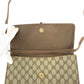 GUCCI Shoulder Bag 94 02 050 GG Supreme canvas, leather Brown Gold Metal Shoulder Bag pochette Old Gucci Women Used Authentic