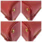 PRADA Handbag leather Red Gold Metal Handbag Safiano Promenade triangleWith logo Women Used Authentic