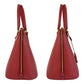 PRADA Handbag leather Red Gold Metal Handbag Safiano Promenade triangleWith logo Women Used Authentic