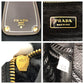 PRADA Tote Bag Nylon, Leather Black Gold Metal Tote Bag Shoulder Bag 2way Testo Saffiano mens Used Authentic