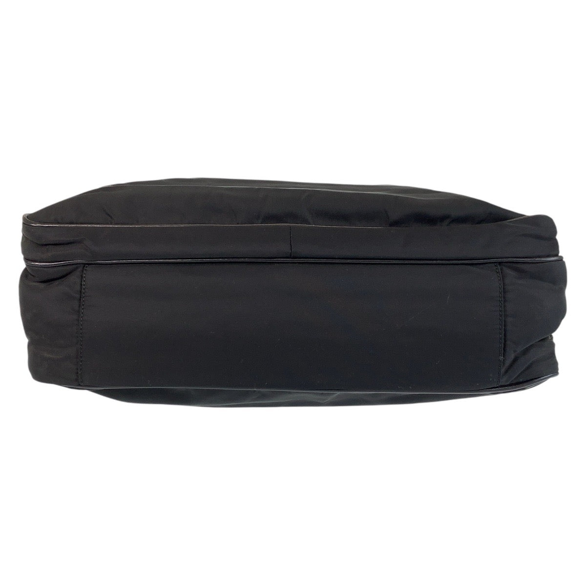 PRADA Business bag Nylon, Leather Black SilverMetal Business bag briefcase Test mens Used Authentic