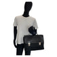 PRADA Business bag Nylon, Leather Black SilverMetal Business bag briefcase Test mens Used Authentic