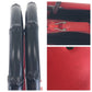 GUCCI Tote Bag 012 1016 leather Red black Tote Bag Shoulder Bag 2WAY Bamboo Women Used Authentic