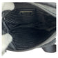 PRADA Shoulder Bag Nylon Black SilverMetal Shoulder Bag Messenger bag Test Triangle With logo Women Used Authentic