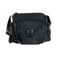 PRADA Shoulder Bag Nylon Black SilverMetal Shoulder Bag Messenger bag Test Triangle With logo Women Used Authentic