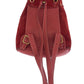 GUCCI Backpack 003 1956 0030 Suede, Leather Red Backpacks & Daypacks Backpacks Bamboo Women Used Authentic