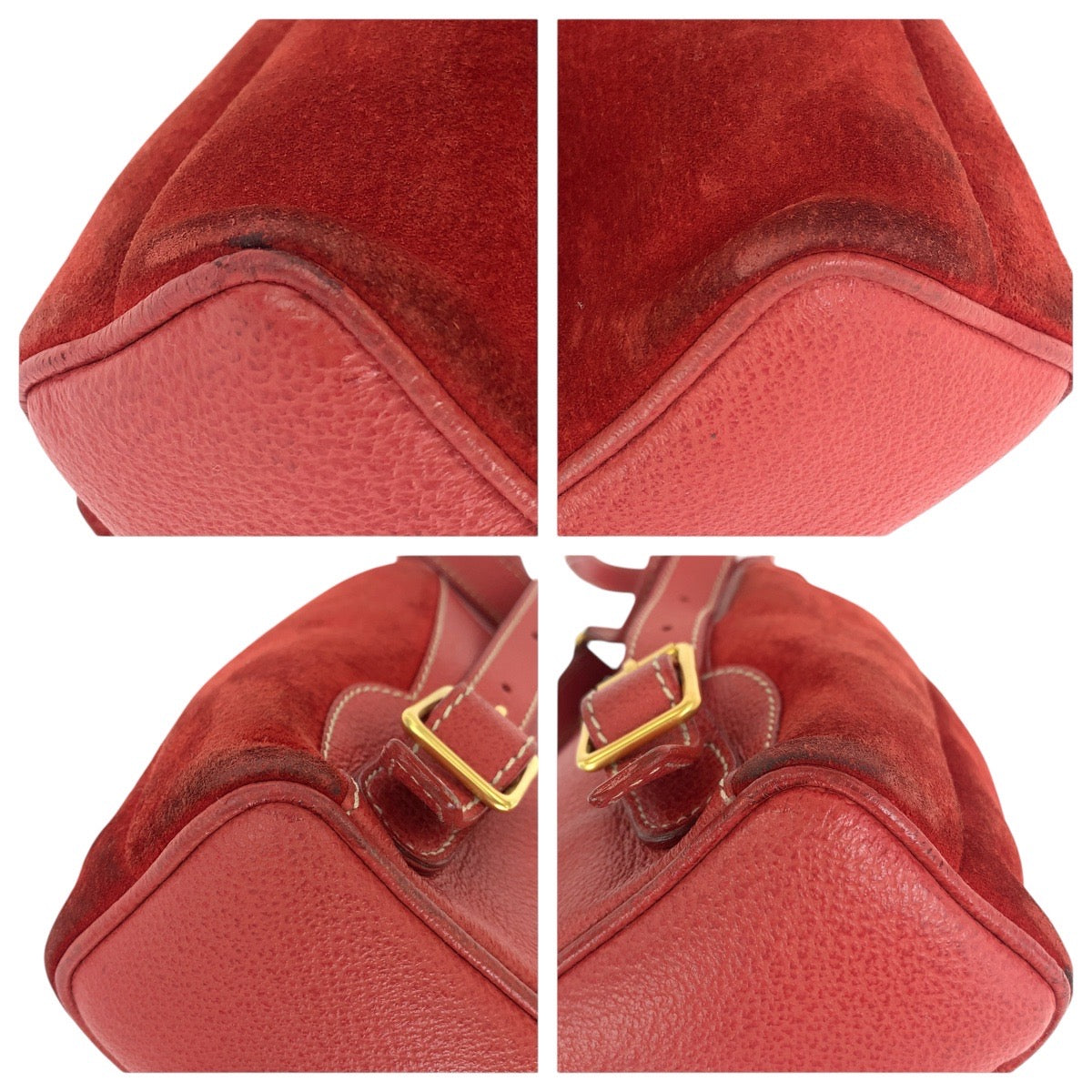 GUCCI Backpack 003 1956 0030 Suede, Leather Red Backpacks & Daypacks Backpacks Bamboo Women Used Authentic