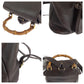 GUCCI Backpack 003 2852 leather Dark brown brown Backpack Backpack Bamboo Women Used Authentic