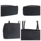 PRADA Tote Bag Nylon Black SilverMetal Tote Bag Shoulder Bag Test Triangle With logo Women Used Authentic