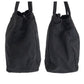 PRADA Tote Bag Nylon Black SilverMetal Tote Bag Shoulder Bag Test Triangle With logo Women Used Authentic