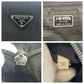 PRADA Shoulder Bag Nylon Black SilverMetal Shoulder Bag Tote Bag Test Triangle With logo Women Used Authentic