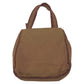 PRADA Tote Bag Nylon Brown Test Beads logo