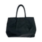 PRADA Tote Bag BN1601 Nylon Black SilverMetal Tote Bag handbag Test Ribbon TriangleWith logo Women Used Authentic