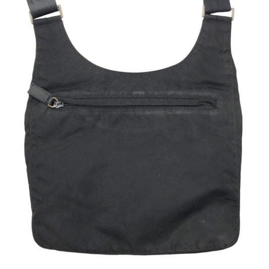 PRADA Shoulder Bag Nylon Black black Shoulder Bag Pochette Unisex Test Triangular logo Women Used Authentic