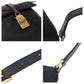 PRADA Shoulder Bag Nylon Black GoldMetal Shoulder Bag pochette Test Triangle With logo Women Used Authentic