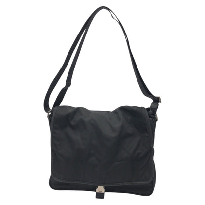 PRADA Shoulder Bag Nylon Black black Shoulder Bag Messenger Bag Unisex Test Triangular logo mens Used Authentic