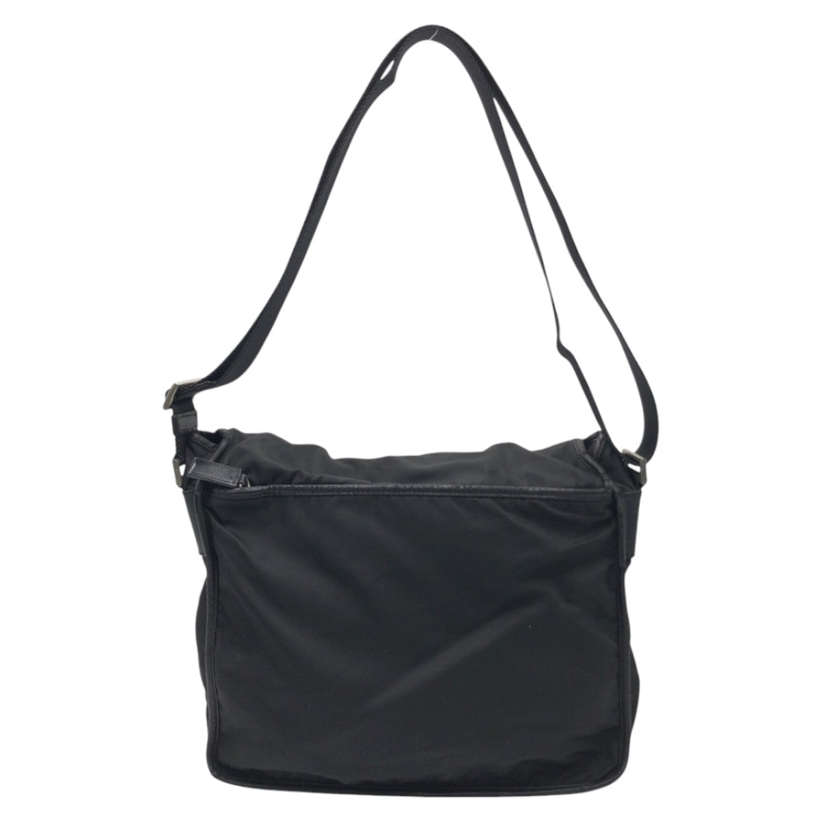 PRADA Shoulder Bag Nylon Black black Shoulder Bag Messenger Bag Unisex Test Triangular logo mens Used Authentic