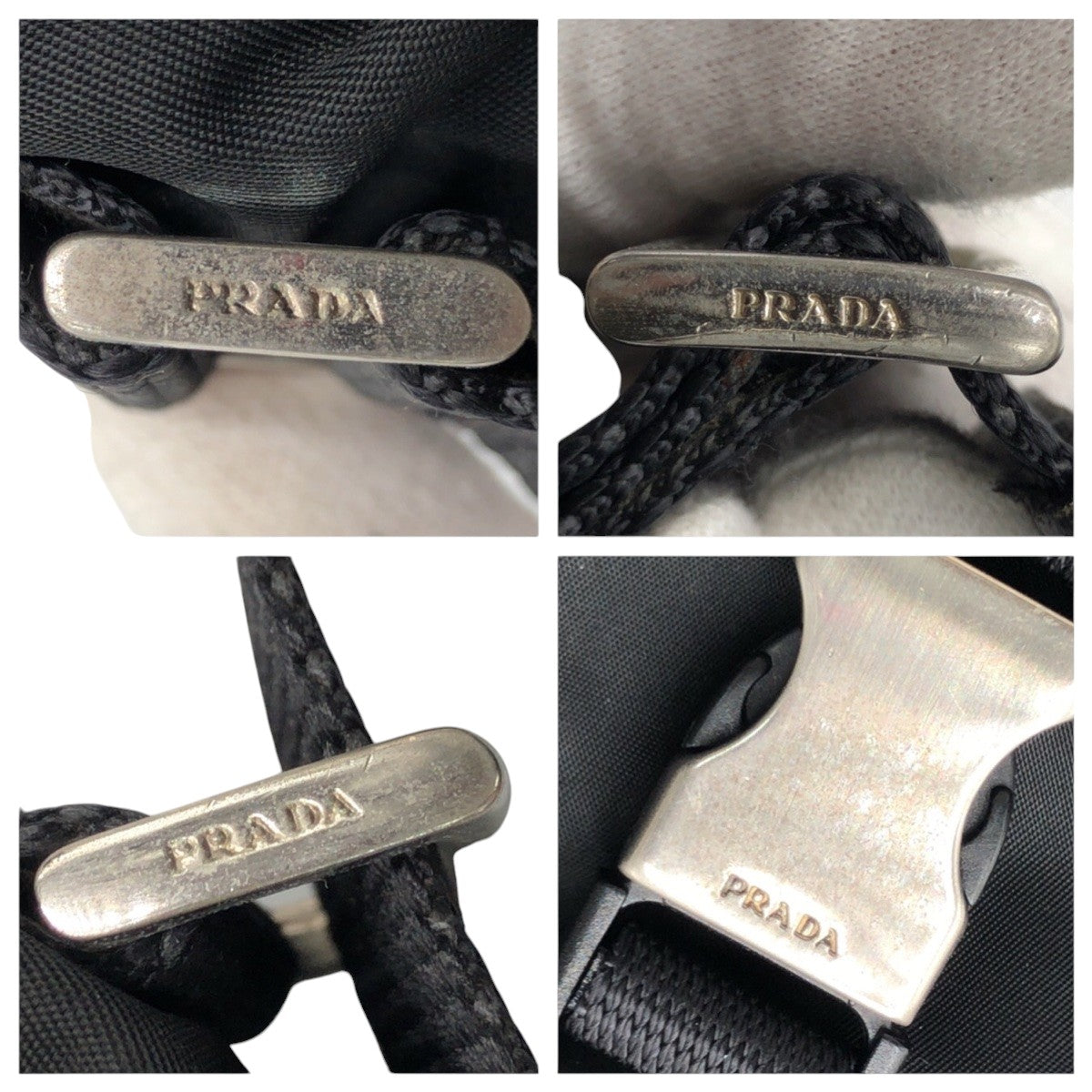 PRADA Shoulder Bag Nylon Black black Shoulder Bag Messenger Bag Unisex Test Triangular logo mens Used Authentic